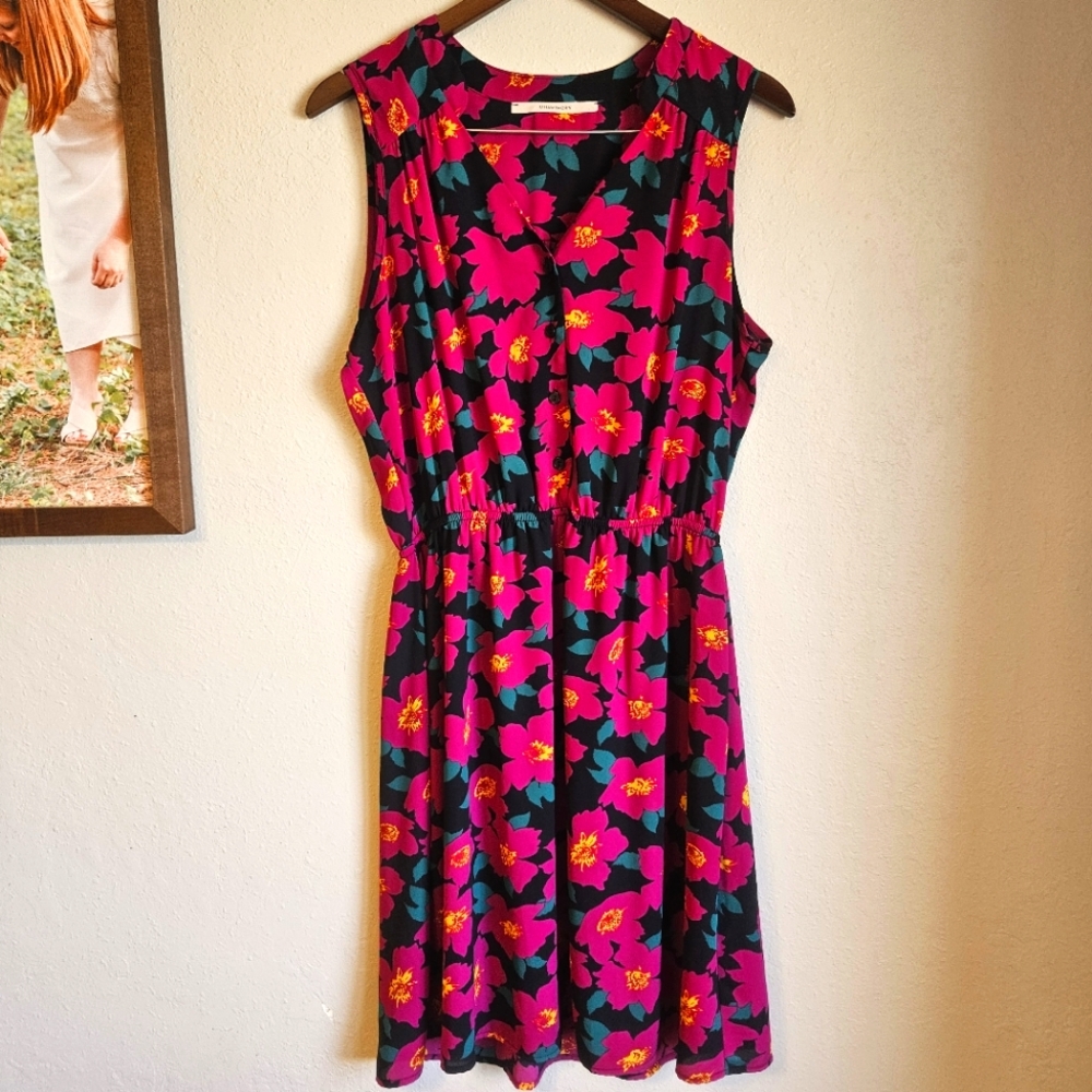 41 Hawthorn Tova Lightweight Sleeveless Flowy Floral Dress L